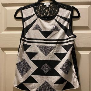 Express woman’s sequin shirt. Size medium